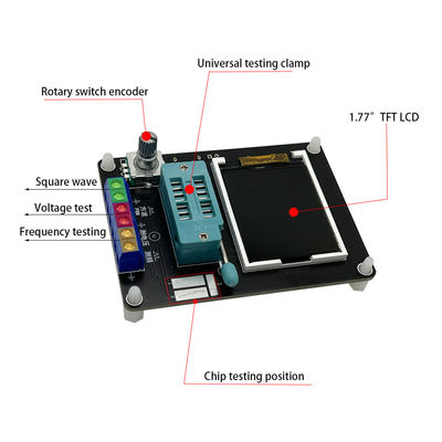 GM328A Herramienta de prueba de diodos de transistores detector de frecuencia de voltaje ESR