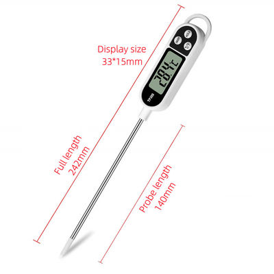 Termómetro de la cocina de TP300 Digitaces para la carne que cocina el acero inoxidable 304