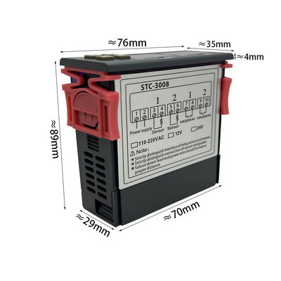 Regulador Two Relay Output del termómetro de STC-3008 Digitaces con la punta de prueba 12V 24V 220V