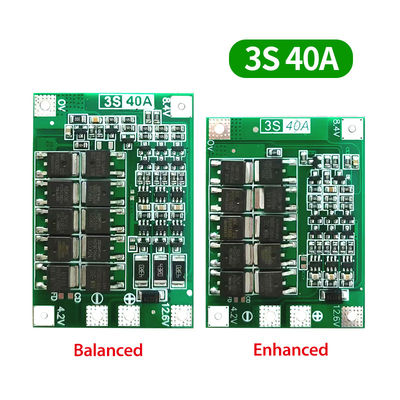 3S 4S 25A 40A 60A placa de protección de la batería BMS placa de carga de la batería de iones de li
