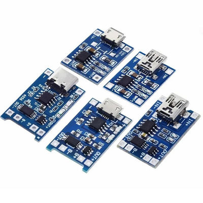 Tipo C/Micro USB 5V 1A 18650 TP4056 Tabla de carga del módulo de carga de baterías de litio con doble función de protección 1A Li-I