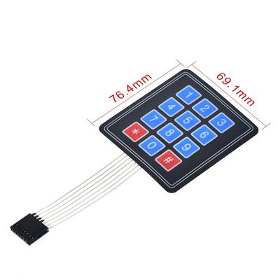 16 teclado de cambio de membrana teclado 4 * 4 teclado de matriz para DIY KIT