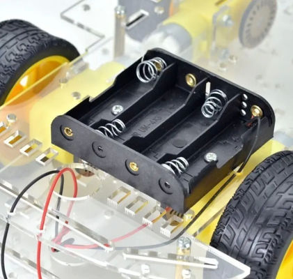 Versión más larga 4WD Smart Robot Car Chassis Kit 4 ruedas doble capa