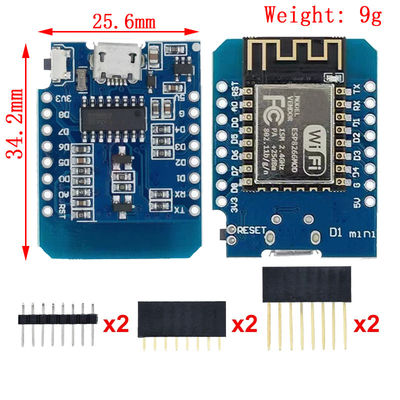 Basado en ESP8266 CH340G Nodemcu V2 Mini Pro V3.0 NodeMcu 4MB/16MB Bytes Lua WIFI Internet de las cosas Consejo de desarrollo