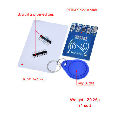13.56MHz RFID RC522 módulo para Arduino IC clave SPI lector de escritores IC módulo de proximidad de tarjetas
