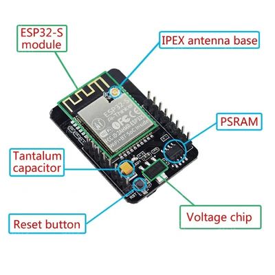 ESP32 ESP32-S Wifi BT Development Board con módulo de cámara OV2640 ESP32-CAM