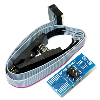 CH341A 24 Serie 25 EEPROM Flash BIOS Modulo de programación USB + Clip de prueba SOIC8 SOP8 para EEPROM 93CXX / 25CXX / 24CXX