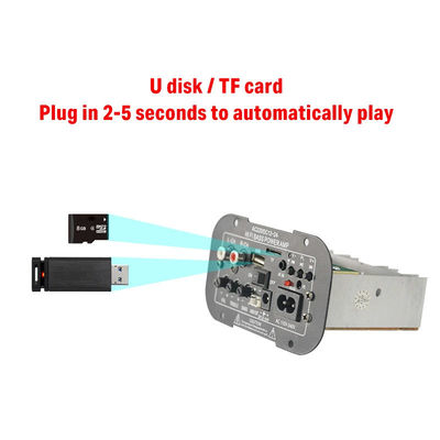 Panel amplificador de energía de radio Bluetooth 5.0 FM con potencia de 100W para audio doméstico y automovilístico