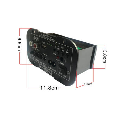 Panel amplificador de energía de radio Bluetooth 5.0 FM con potencia de 100W para audio doméstico y automovilístico