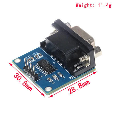 5.5V MAX3232 MAX232 Modulo RS232 a TTL Convertidor de puertos serie DB9 Conector
