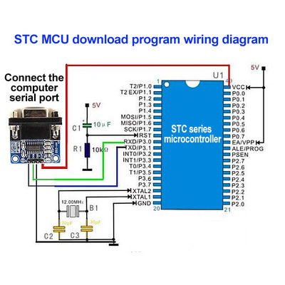 5.5V MAX3232 MAX232 Modulo RS232 a TTL Convertidor de puertos serie DB9 Conector