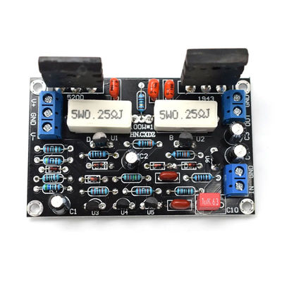2SC5200+2SA1943 Hifi Audio Amplifier Board Mono Canal 100W DC 35V para sistemas de audio profesionales