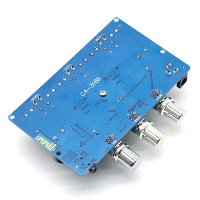 CA-3166B Bluetooth 5.0 Amplificador 2 * 50W + 100W 2.1 Canal TPA3116D2 con fuente de alimentación DC12 ~ 24V