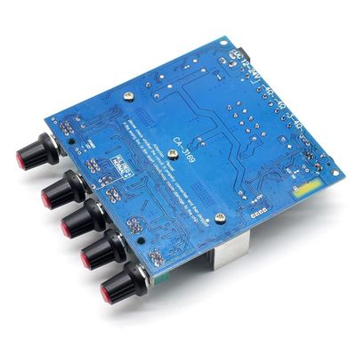 Tarjeta de audio Bluetooth 5.0 del amplificador HiFi 2.1 con salida de 2*50W+100W y fuente de alimentación DC12~24V