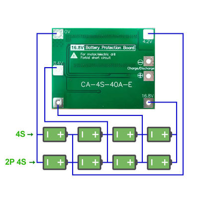 CA-4S-40A Cargador de batería de iones de litio Lipo Módulo de celda PCB BMS Placa de protección