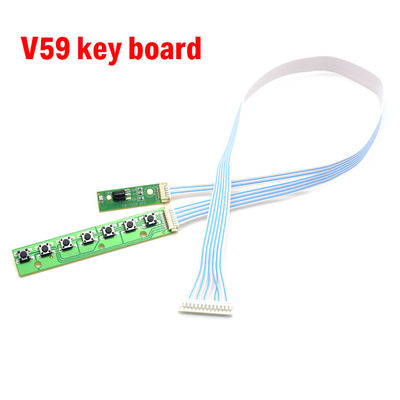 7K V59 V56 Universal 7 teclas Teclado para TV LCD Teclado de acuerdo con IR