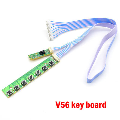 7K V59 V56 Universal 7 teclas Teclado para TV LCD Teclado de acuerdo con IR