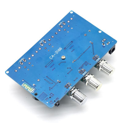 CA-3166B Tabla de amplificador de potencia digital DC12-24V 50Wx2+100W con módulo de audio Bluetooth 5.0 Clase D