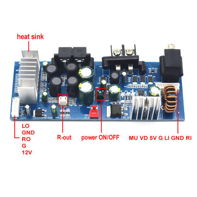 CA-3116A Placa amplificadora para subwoofer digital con chip TPA3116 Módulo amplificador 2*50W 8-24V
