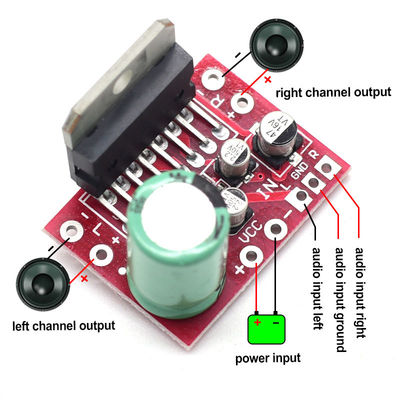 CA-7379 Módulo de amplificador de potencia estéreo de doble canal DC9V-17.5V 38W+38W con chip TDA7379