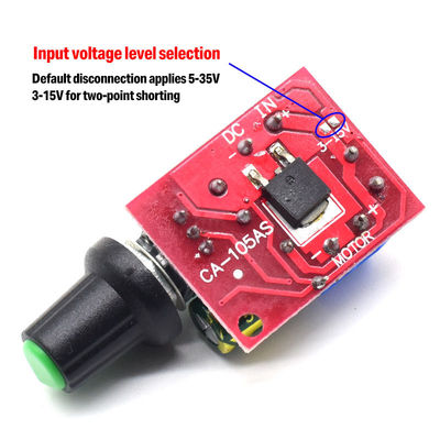 CA-105AS 35V 5A 90W Controlador de velocidad del motor PWM Ajustar el interruptor de la placa para atenuar el LED