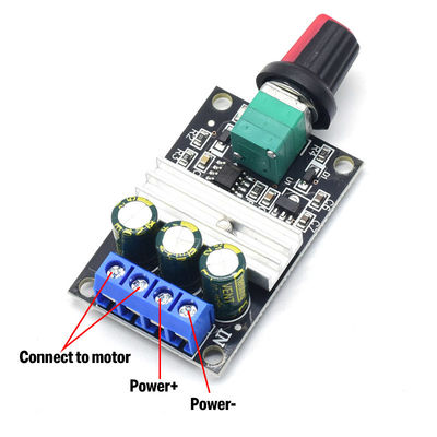CA-103A Controlador de velocidad del motor de CC PWM 6V 12V 24V 28V 3A Conmutador de velocidad 1203BK