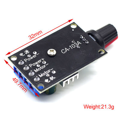 CA-103A Controlador de velocidad del motor de CC PWM 6V 12V 24V 28V 3A Conmutador de velocidad 1203BK