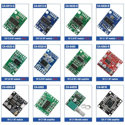 CA-8469 5V Clase D PAM8403 5.0 Bluetooth Audio Amplificador Módulo Placa Componente Digital