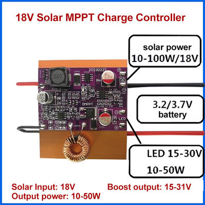 Modulo de conductor de impulso de tipo de montaje estándar para controlador de paneles solares de batería de litio de 18 V