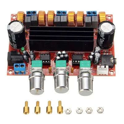 2.1 Tabla de amplificador digital de 1 canal con chip TPA3116D2 de salida 50Wx2 y fuente de alimentación de 12V-24V