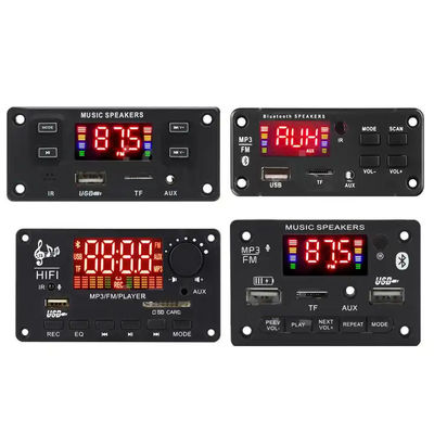 Tarjeta de decodificación de MP3 Bluetooth 5.0 con potencia de 100W y soporte multiformato para USB TF FM AUX