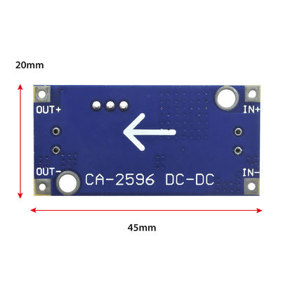 3.2-40V Ingreso 1.5-35V Salida Ajustable de CC a DC Modulo de alimentación de paso a paso LM2596