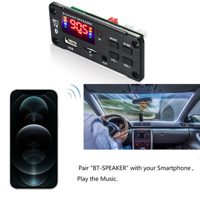 Módulo de amplificador de audio de automóvil Bluetooth 5.0 de 50W con radio USB TF FM y canales 5.0