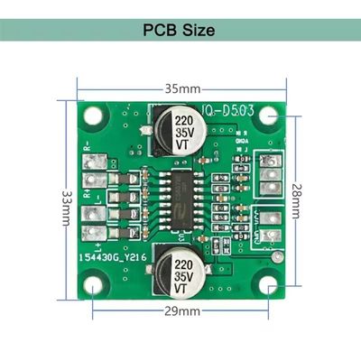 Modulo de miniamplificador de 2*40W con potencia de 5V-26V de CC y IC CS8673E