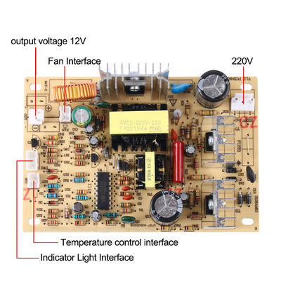 AC220V a DC12V Dispensador de agua Convertidor de placa de alimentación para circuito de refrigeración