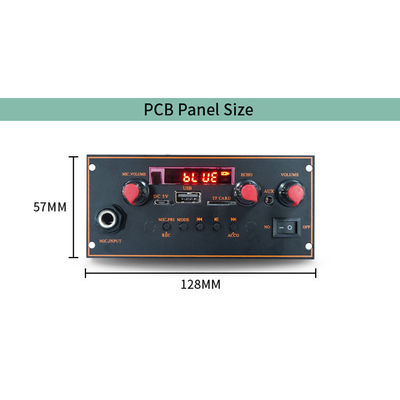 2x10W Bluetooth 5.0 placa base estéreo con decodificador MP3 y función de radio FM