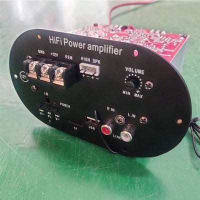Placa amplificadora de coche con tubo de subwoofer de 50W con Bluetooth 5.0 y reproducción de tarjeta TF/USB