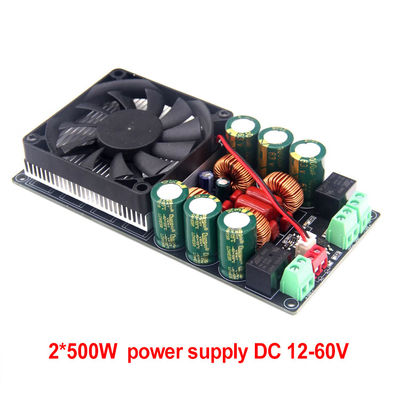2X500W Clase D Digital Stereo Amplificador de potencia de la placa 12V-48V para el coche Karaoke Casa Teatro Subwoofer altavoz