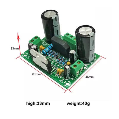 Tabla de monoamplificador de 100W con doble fuente de alimentación AC12-32V para 2 canales