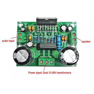 Tabla de monoamplificador de 100W con doble fuente de alimentación AC12-32V para 2 canales