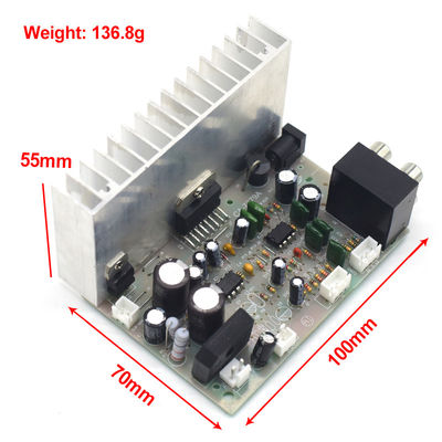 Junta de amplificadores de subwoofers digitales profesionales 2*38W AC/DC 12V con TDA7379