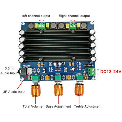 2 canales 150W Amplificador profesional TPA3116D2 placa de audio digital para sistemas de sonido de alta potencia