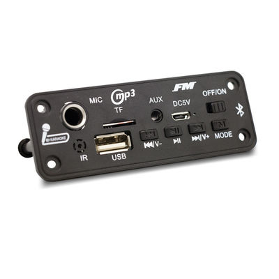 2X3W BT 5.0 Decoder Board con Radio FM y módulo de reproductor de MP3 para reproducción de audio