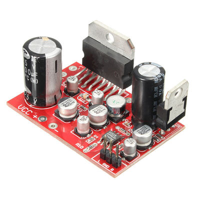 Tabla de amplificador compacta de 50 mm*33 mm con potencia de salida de 38 W+38 W y fuente de alimentación de DC9-17.5 V