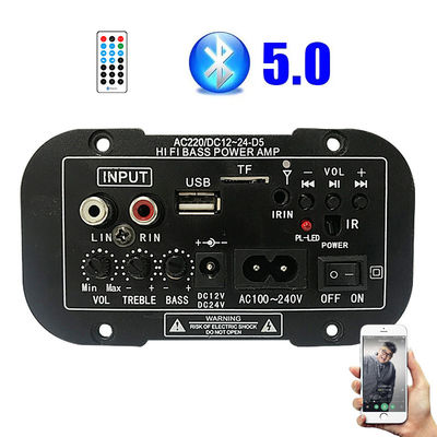 Tabla de amplificador de audio digital con conectividad Bluetooth para automóviles, motocicletas y audio doméstico