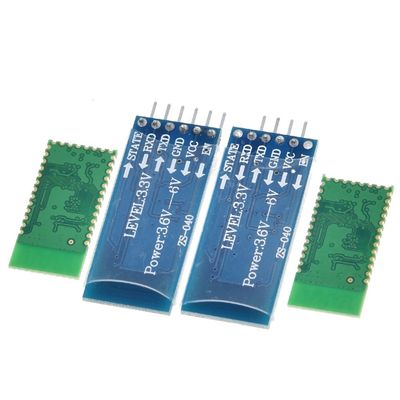 Módulo Bluetooth inalámbrico HC-05 HC-06 Transceptor RF con 2.4G Frecuencia 3.3V Nivel TTL y Convertidor UART de rango de 10 metros