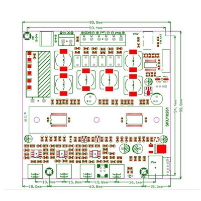 CA-3169B Tabla de amplificador de potencia de audio de 2.1 canales con sonido de alta fidelidad y diseño compacto de 100x75x30mm