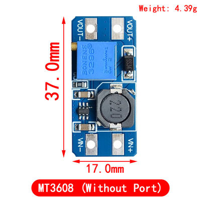 Creatall MT3608 Módulo de refuerzo CC-DC 2A Tabla de refuerzo Voltado de entrada 2-24V Voltado de salida 30V