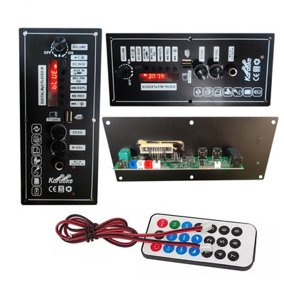 10W 20W Power Bluetooth Compatible Recargable Batería de litio Amplificador de la placa con reproductor de MP3 y micrófono