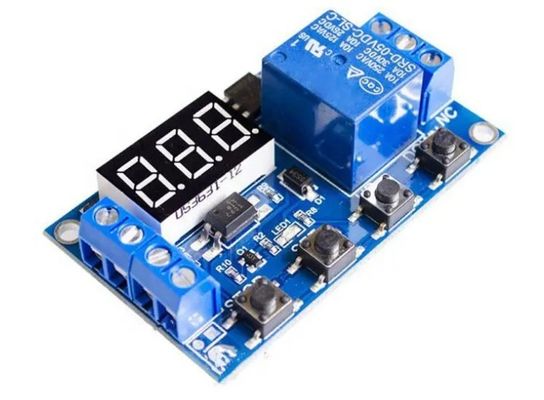 Display LED digital de 12 V sellado con temporizador de encendido/apagado, placa de interruptor de relé para la fabricación de PCB